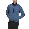 adidas Fleecepullover Terrex Utilitas Hike Half-Zip stahlblau Herren